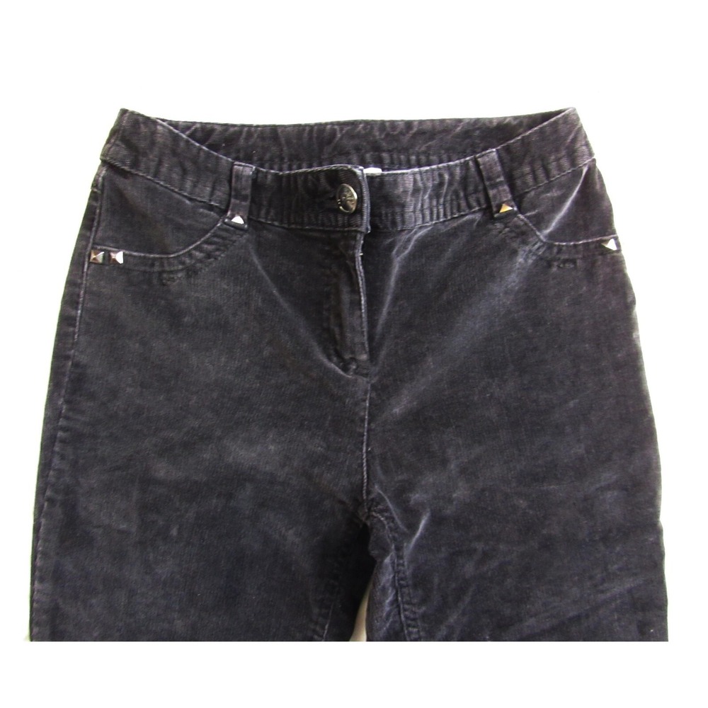 Style & Co Petite Pants Black Corduroy Skinny Women's Size 4P - Picture 3 of 6